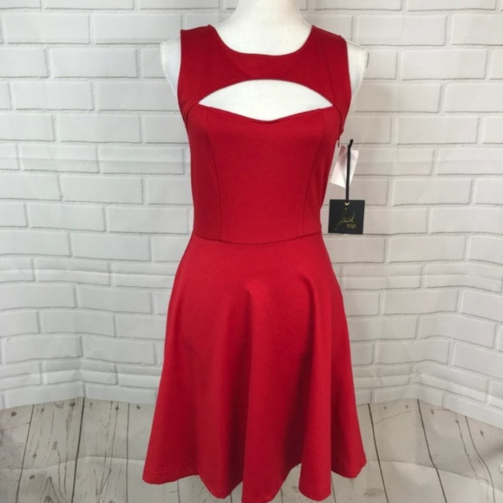 Jack Cut Out Red Dress